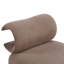 Chaise d'appoint moderne en polyester brun pour le salon - Convient aux animaux de compagnie, capacité de 330 lb, siège de salon élégant pour la maison et le bureau-2069628402