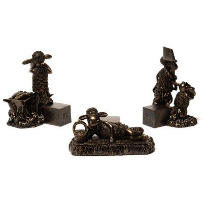 Shaun The Sheep Bronze Coloured Planter Feet In Gift Box