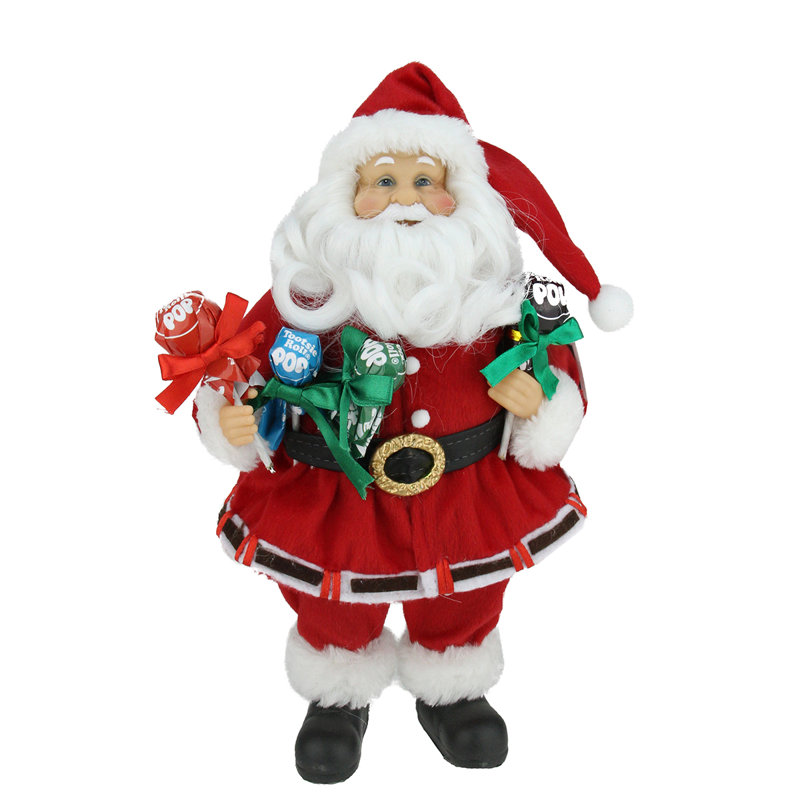 Décoration de Noël de Noël 12 po rouge et blanc