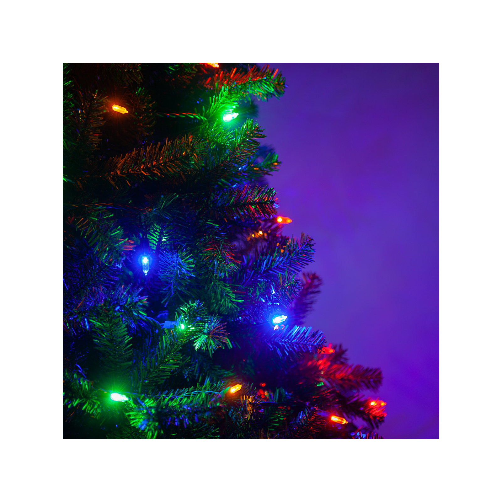 306'' LED String Lights, Blue/Red/Green