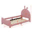 Upholstered Daybed With Rabbit Ear Shaped Headboard