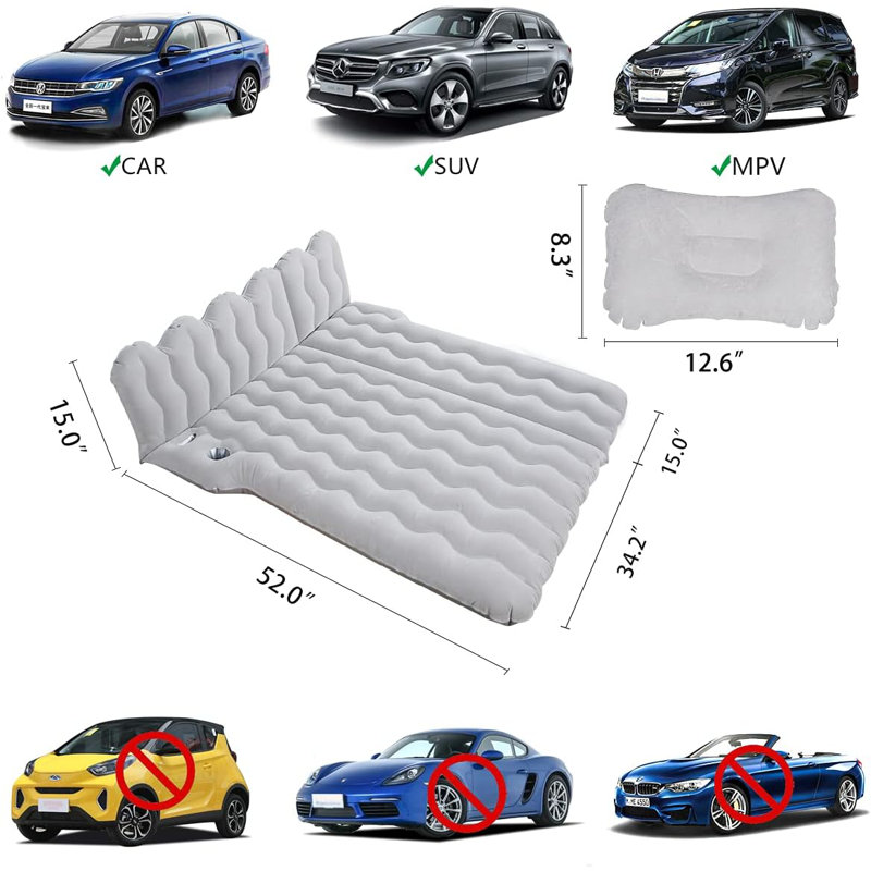 Barlowe 4'' Air Mattress, Gray