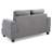Transitional Loveseat In Gray-1013263353