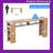 180cm Extra Long Solid Wood Charging Console Table With 5-Tier Shelves & USB Ports-732109313