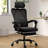 Ergonomic Office Chair With Footrest, Mesh Office Desk Chair With Headrest, High Back Computer Chair With Adjustable Lumbar Support For Home Office Study Room Bedroom, Black-1791688251-1791688196