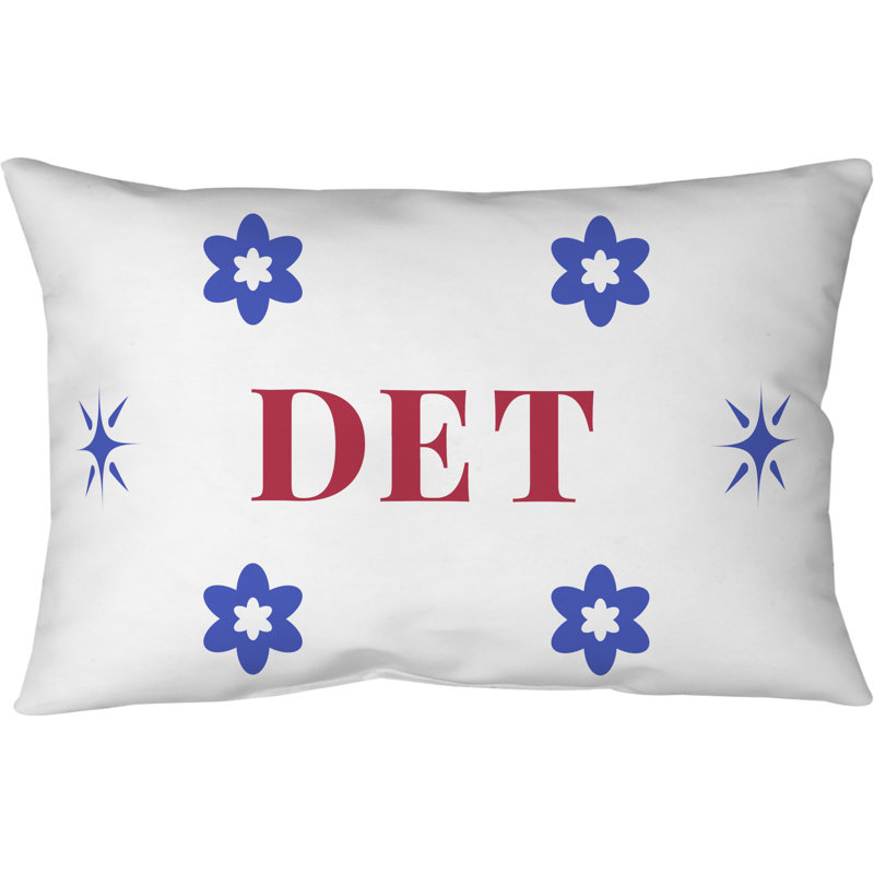 Oreiller de corps en microfibre Detroit Basketball Colors 20 po x 54 po, Bleu / blanc / rouge