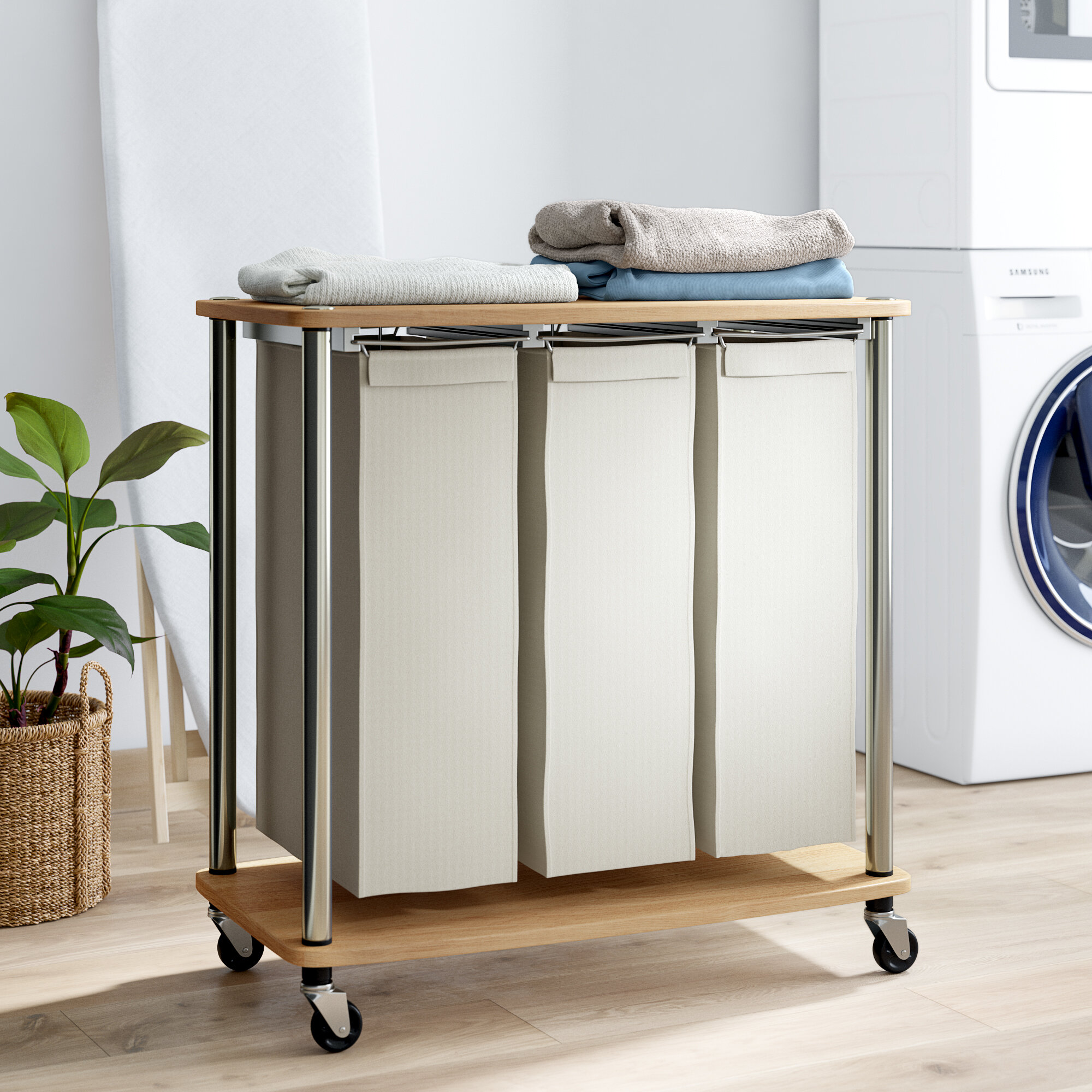 Laundry, Collapsible Laundry Basket – Large 58L