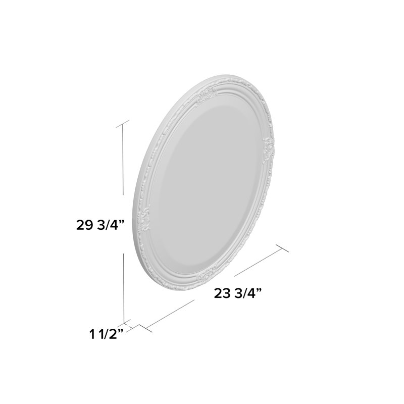 Valrie Oval Mirror, 30" H x 24" W