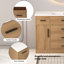 Meuble-lavabo 48 po en chêne clair. Armoire de rangement abondante - 2 portes à fermeture douce et 6 tiroirs