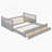 Platform Bed With Trundle And Drawers-621780518