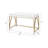 High Gloss Writing Desk with 2 Drawers