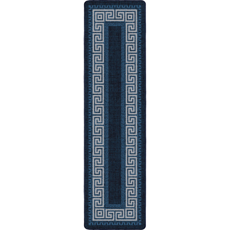 Tapis traditionnel grec Res Resence Andros Key, Tapis de couloir 2 pi 1 po x 7 pi 8 po
