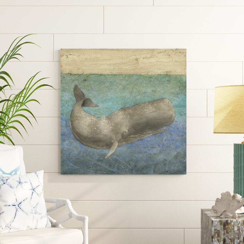 Baleine plongeante II, H 36 po x l 36 po x P 1,25 po