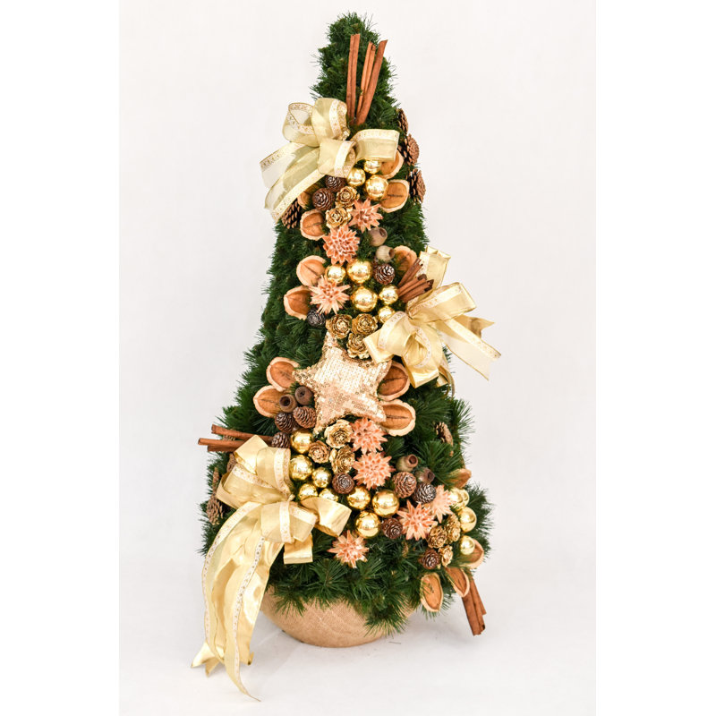 Artificial Pine Christmas Tree, 2.95ft H x 1.31ft W x 1.31ft D