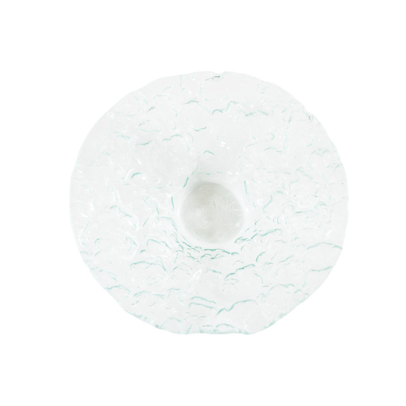 Bubble Glass Decorative Bowl, 3" H x 16" W x 16" D