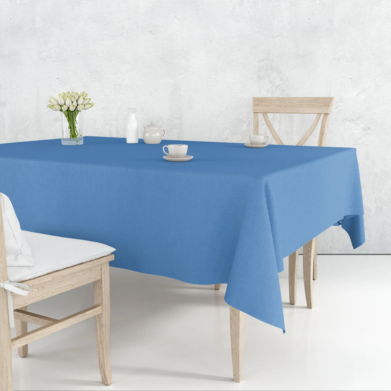 Disposable Plastic Premium Tablecloth Heavyweight Rectangle 54" x 108", Hydrangea, 4