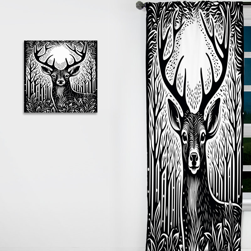 Rideau obscurcissant Hermione - Deer, L 52 po x L 95 po