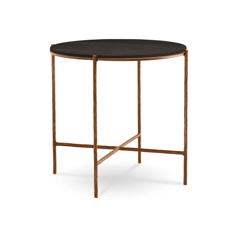 Anna Solid Wood End Table, Raven, Oil Rubbed Bronze
