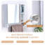 Armoire de salle de bain murale - Miroir avec tablettes et porte-serviettes pour économiser 21 espaces-121116155