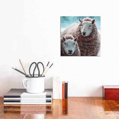 Sheep Square I by Andi Metz - Wrapped Canvas Gallery-Wrapped Canvas Giclée