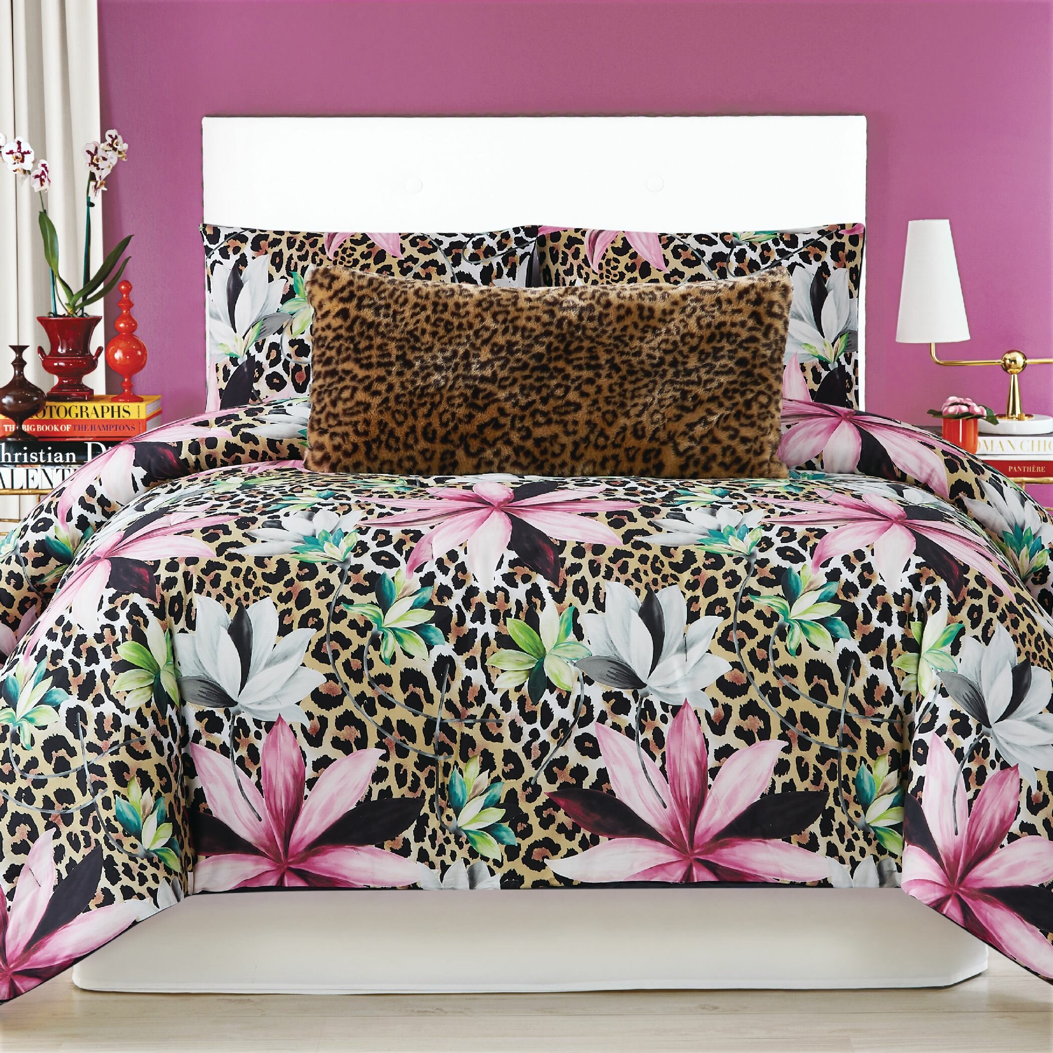 Lark Manor Cleasby Microfiber Floral Comforter Set & Reviews