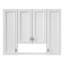 Armoire de salle de bain avec 5 tablettes réglables, armoire murale avec charnières à fermeture en douceur pour la salle de bain