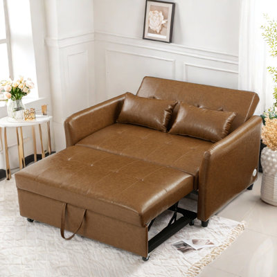 Lennie Sofa Bed With Usb Ports, A Portable Handle, Adjustable Backrest And 2 Pillows