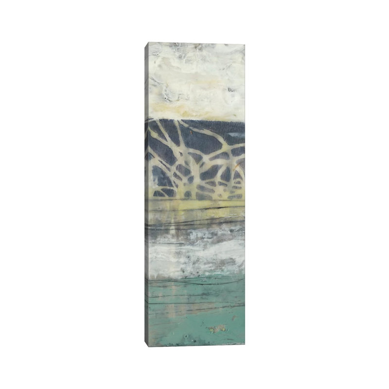 Lines And Waves II by Jennifer Goldberger - Wrapped Canvas Panoramic Painting, 30.48 cm H x 91.44 cm W x 1.91 cm D