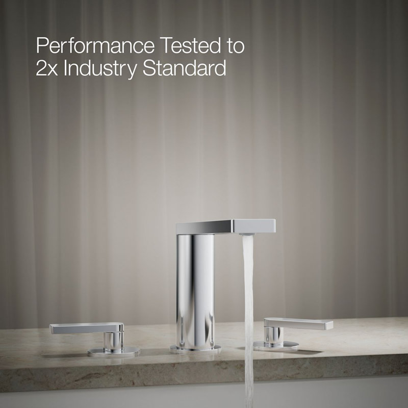 Composed® Double Handle Deck Mounted Roman Tub Faucet Trim with Diverter, Polished Chrome