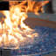 Pare-flammes rond pour foyer Elementi Plus