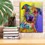 «Peace, Love, Wagginess» par Dean Russo, art mural sur toile-268503866