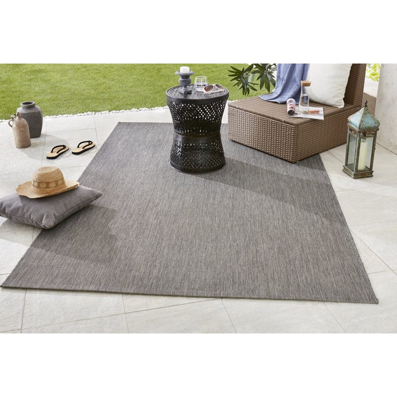 Meadow Flatweave Grey/Brown/Blue Rug, Rectangle 240 x 340cm