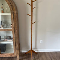 Latitude Run® Jayvius Solid Wood Freestanding 6 - Hook Coat Rack