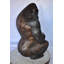 Statue de gorille assise détaillée et impressionnante en bronze, taille: 22 po x 16 po x H 30 po