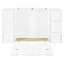 Lit simple blanc avec rangement et chargement efficaces - Simplifiez les ports de votre chambre et les options multiples