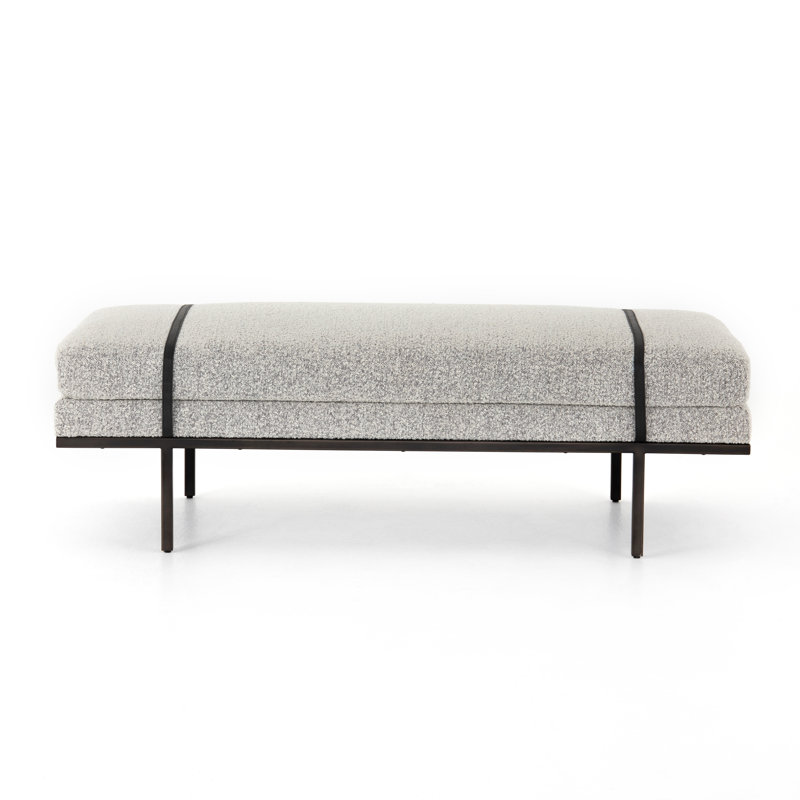 Harris Upholstered Bench, Knoll Domino