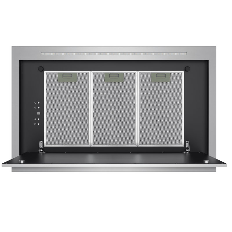 Hotte de plafond Victory Sunrise avec télécommande, 600 CFM, acier inoxydable brossé 304, 1 à 5 sones, ventilateur à 3 vitesses