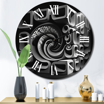 Horloge murale en métal