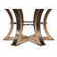 Tower Round Solid Oak Dining Table-1187933853