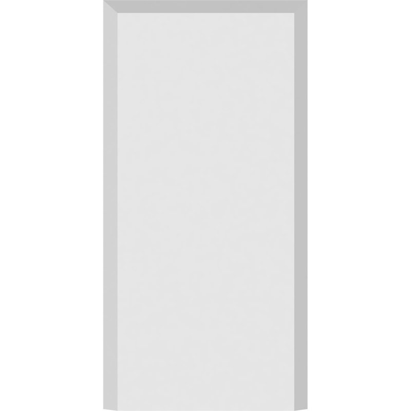 White Urethane Beveled Edge Plinth Block 7" x 3.5"