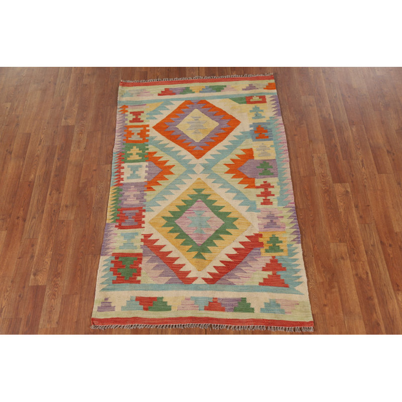Tapis oriental en laine South Western Kilim 3 x 5