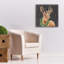 Art mural sur toile Epic Graffiti «Woodland Holidays Stag Black» par Danhui Nai