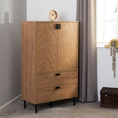 Nicko Metal Rectangle Cabinet Accent Chest