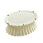 Table basse ovale en fibre de verre 35,04 po, sans assemblage, table basse Ripple pour le salon