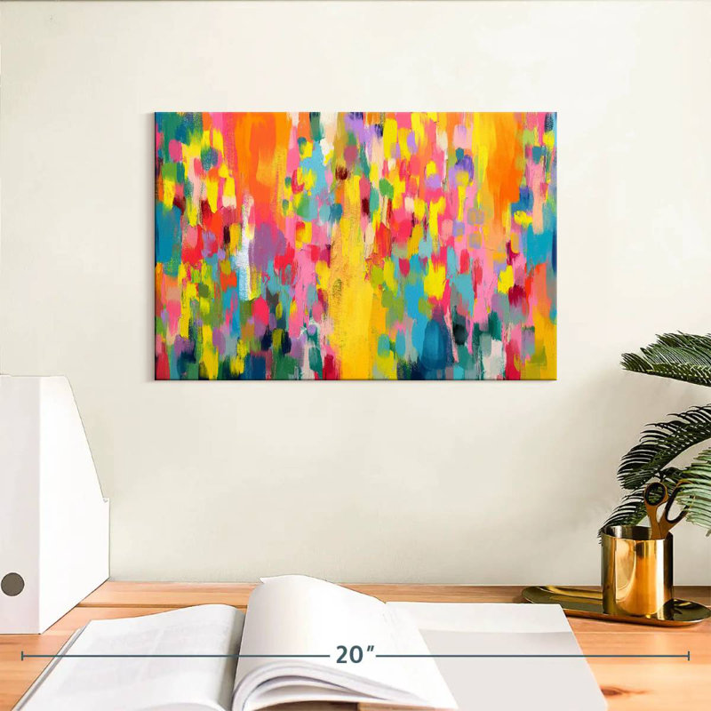 Avery Abstract Vibrant Mix I, 8" H x 12" W