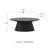Wesley Round Coffee Table In Black