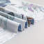 Ensemble de housse de couette 100% coton à longues fibres Lunaria Hannwacker - 3 pièces, motif feuille de palmier, ultra doux et respirant-1350841545