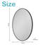 Miroir de salle de bain ovale