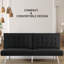 Canapé-lit futon de 68 po avec pieds en métal Blathnat-410251952