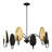 Uttermost Warwick 6 Light Matte Black Chandelier